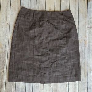 Larry Lavine Brown Knee Length Skirt